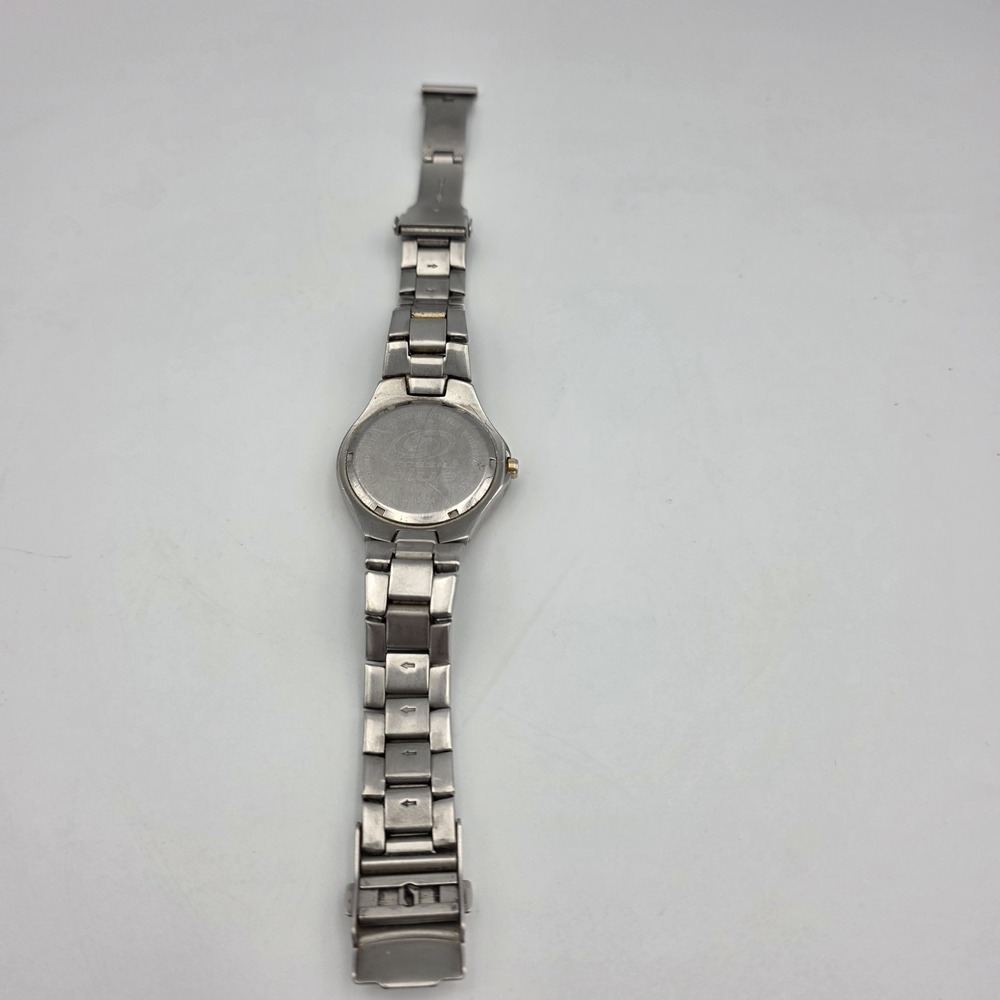 Fossil Blue AM3424 Two-Tone Silver & Gold 8.5" Men's Watch 100 Meters 36mm Case - Picture 4 of 5